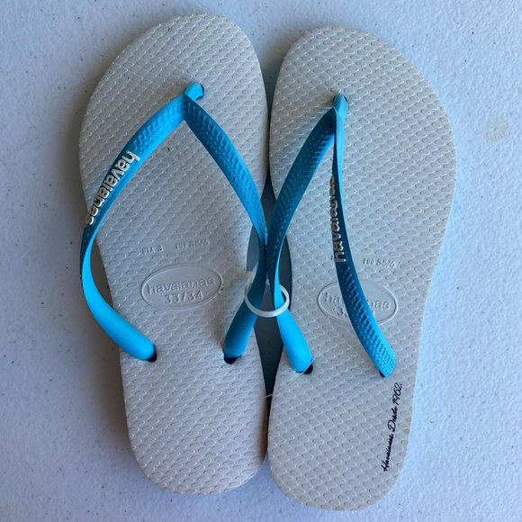🌻HAVAIANAS | Slim Tribute White Girls 🩴 - Picture 4 of 7
